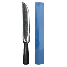 雙中鐵店 自製原住民鐵管柄山刀, 角頭 銀色, 1支