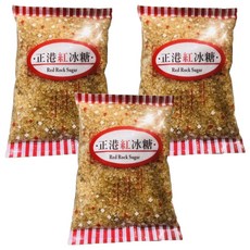 媽媽家食品 正港紅冰糖, 原始蔗香風味, 不漂白不脫色, 500g, 3包