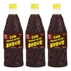 오뚜기 오쉐프 콜라향시럽, 1kg, 3개