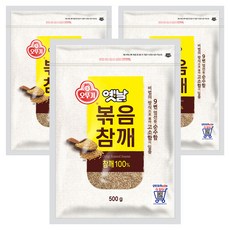 OTTOGI 不倒翁 老炒芝麻, 500g, 3包