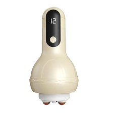 YOGEMDI 12段砭石腹部按摩儀, 105, 土黃色