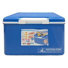 CAPTAIN STAG 鹿牌 戶外露營保冰桶 35L, 藍色