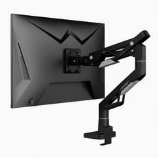 카멜마운트 싱글 게이밍 디자인 모니터 거치대 MPS1G, 블랙, 1개