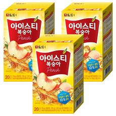 Damtuh 丹特 水蜜桃冰茶粉, 14g, 20條, 3盒