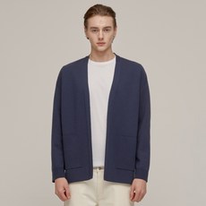 JILLSTUART 男式羊毛混紡鏤空針織開衫