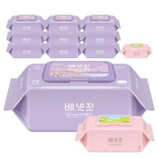 배냇짓 루트 바이올렛70 72매 10팩 + 휴대 2팩, 1세트