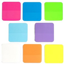 Rota 透明防水彩虹色便利貼8種套組, 1套, 320入