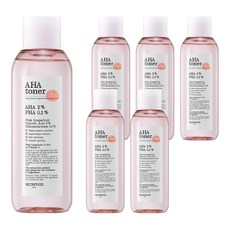 SKINFOOD 粉色葡萄柚aha爽膚水, 6個, 200ml