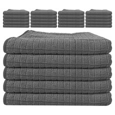 World Clean 豪華圍棋超細纖維拖把灰色, 25個