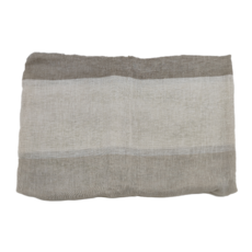 HOLA 和樂家居 艾禮思條紋緹花半腰窗紗, 甜栗咖