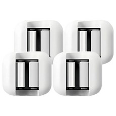 DIBLIC 清潔工具掛架 免鑽孔拖把架, 白色, 4個