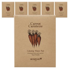 스킨푸드 캐롯 카로틴 카밍 워터패드 10g, 5매입, 6개