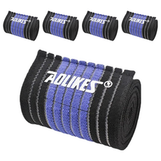 AOLIKES 奧力克斯 護肘加壓帶, 藍黑, 5入