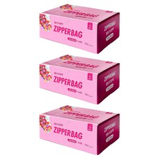 생활을그리다 다용도 투명지퍼백, 중(M), 150개입, 3개