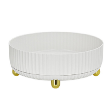 comet 簡約化妝品旋轉收納架, 1個, 白色