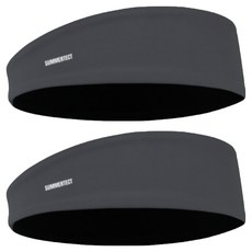 SUMMERTECT 機能性涼感髮帶, 深灰色, 2個