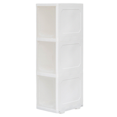 dayneeds 日需百備 北歐簡約三層隙縫櫃 縫隙適用 掀蓋式 多功能滑輪 三層 SBD-2503 2515g, 透明色, 1個