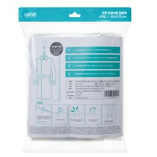 코멧 옷걸이형 압축팩, 4개입, 1개, 일반/반코트형