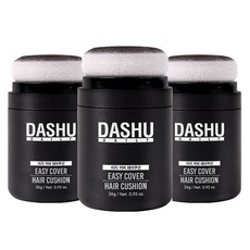 다슈 데일리 안티 헤어로스 헤어쿠션 흑채 26g, 내추럴 블랙, 3개