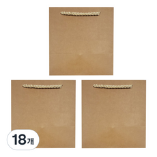 홀마크 쇼핑백 소, 크라프트, 18개