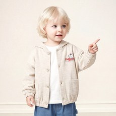 밀크마일 캘리포니아 도기 후드 가디건 점퍼