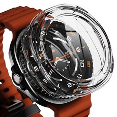 VICXXO REBICSKIN 全覆蓋 9H鋼化玻璃 一體式 防變色 超薄 Galaxy Watch 螢幕保護硬殼, 透明, 1個