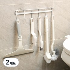 Sorteut 免打孔多用途清潔刷具5件組, 2套, 混合顏色