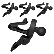 redbean 夾式支撐型出風口手機支架 DEAM, 4個, 黑色