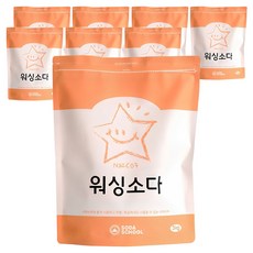 소다스쿨 워싱소다 세탁세제, 3kg, 8개
