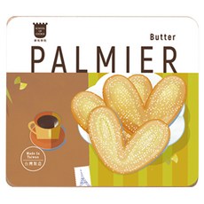 School of Cookie 台灣優格餅乾學院 天然奶油蝴蝶派鐵盒餅乾, 200g, 1個