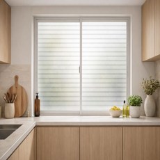 홈플로우 두꺼운 유리창 스티커, 블라인드 디자인