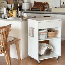 필웰 데이아 서랍형 이동 조리대, 화이트