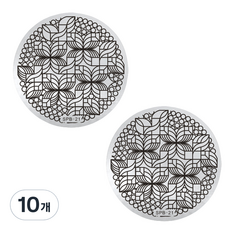 Beauty Pop 冬季版圓形美甲印花板, 21, 10個