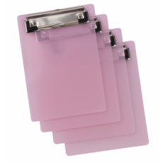 코지앤드 A6 미니 클립보드, 핑크, 4개