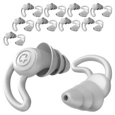 모나홈 3중 나노 실리콘 소음방지 차단 수면 이어플러그 모노그레이, 5세트, 2쌍