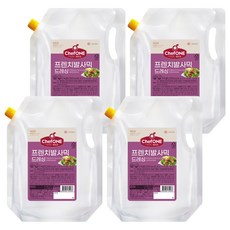 쉐프원 프렌치 발사믹 드레싱, 2kg, 4개