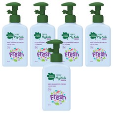 그린핑거 마이키즈 샴푸 프레쉬, 5개, 320ml