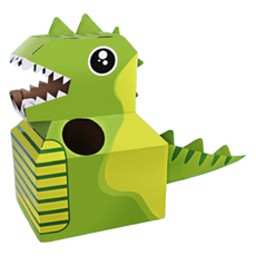 DIY兒童造型紙箱玩具, 恐龍