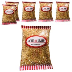 媽媽家食品 正港紅冰糖, 原始蔗香風味, 不漂白不脫色, 500g, 6包