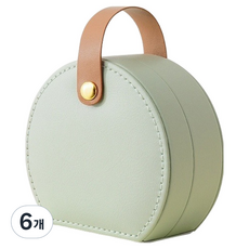 Sodam市集 旅行用飾品珠寶盒, 6個, 淺綠色