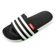 슈퍼삼선 쿠셔닝 슬리퍼 501, BLACK, 290
