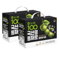 농협100 국산콩 통째로 검은콩 두유, 190ml, 48개