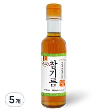 복이네먹거리 통깨로 만든 진한맛 참기름, 180ml, 5개