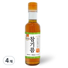 복이네먹거리 통깨로 만든 진한맛 참기름, 180ml, 4개
