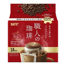 ucc 職人濾泡咖啡 淡香, 7g, 18包, 1袋