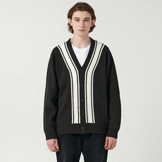 Sperone 男士針條紋寬鬆開衫