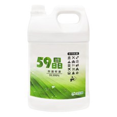 次綠康 59晶 健康除菌清潔液 除菌率達99.999%, 4L, 1桶