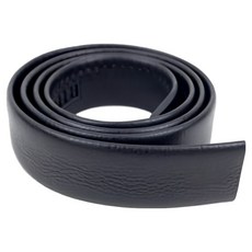 真皮頭層牛皮帶身, 110~130 x 3.5cm, 黑色