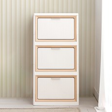 올리빙 모듈 서랍장 400, 화이트베이지, 3개