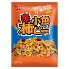 盛香珍 辣味柿米小魚干花生, 80g, 1袋